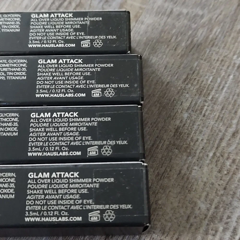 HAUS LABS By Lady Gaga: GLAM ATTACK LIQUID EYESHADOW Dynasty Set of 4 NEW